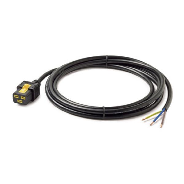 AP8759 APC Power Cord, Locking C19 to Rewireable, 3.0m