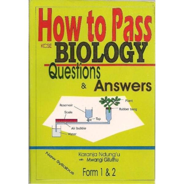 How to Pass KCSE Biology F1&2