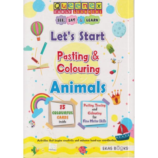 Queenex Early Learners Pasting & Col Animals