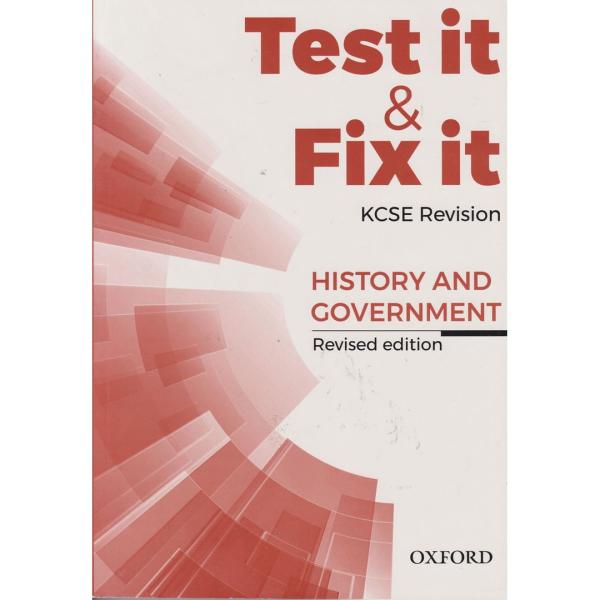 Test it & Fix it KCSE History & Government Revised Edition